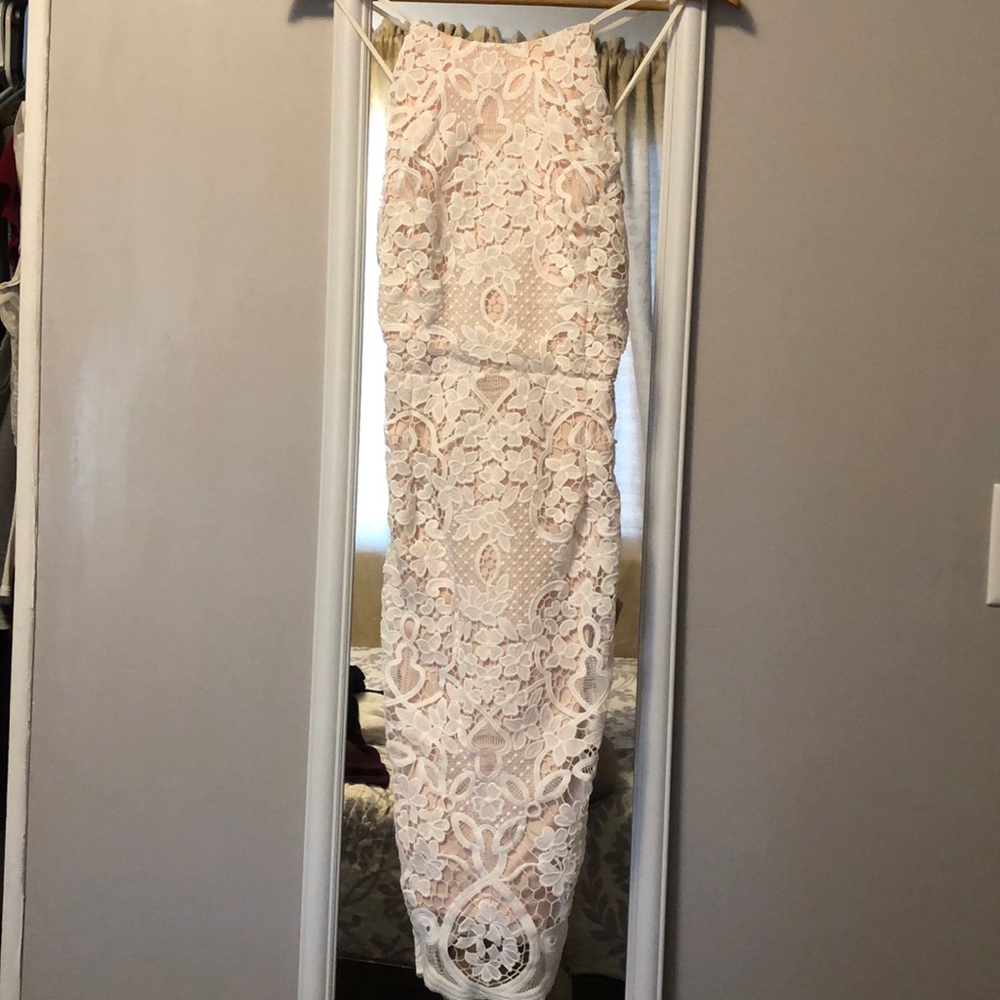 Backless midi dress